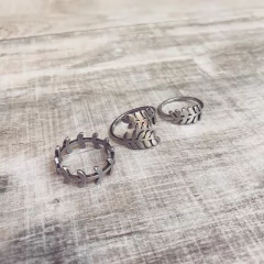 Anillo Hiedra - Acero quirúrgico C