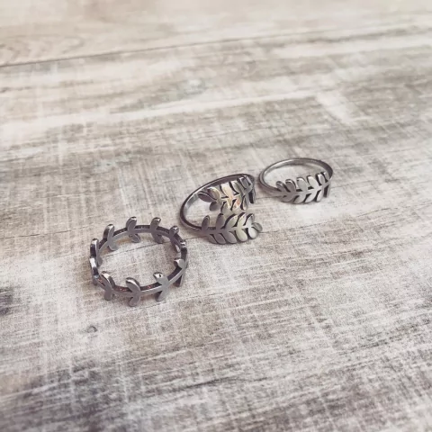 Anillo Hiedra - Acero quirúrgico C