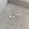 Aros Colibri Flor - Plata 925 Y21.E