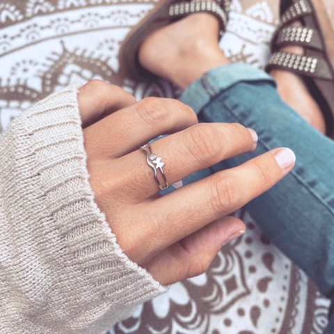 Anillo Brumey Mariposa - Acero quirúrgico CC