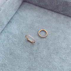 Aro Cierra Facil Glamy Gold - Acero dorado W18.D - Tienda Mercado Persa