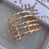 Brazalete 5 lines Gold - Acerado