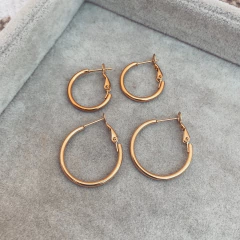 Aros Pikhe Gold - Acero dorado L10 bis - comprar online