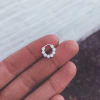 Aro mini Flori shine - Plata 925 C16.B