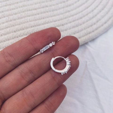 Aros clack Merne - Plata 925 C18.F