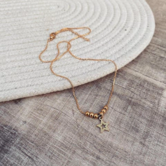 Collar Mini Estrella Gold - Acero Dorado W6 - comprar online