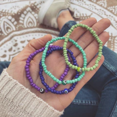 Pulsera elastizada Color + Ojito W1.A - comprar online