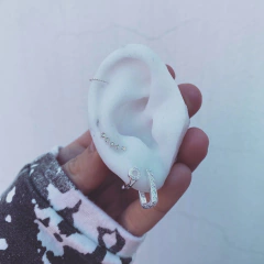 Argollita Clack Kharm shine - Plata 925 C6.E - Tienda Mercado Persa