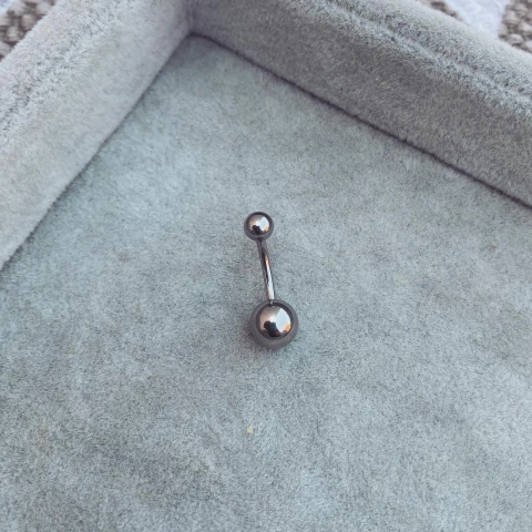 Aro Ombligo Basic- Titanio A13.N