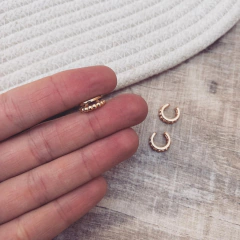 Cuff Doble Bollie Gold - Plata 925 Bañada en oro E15