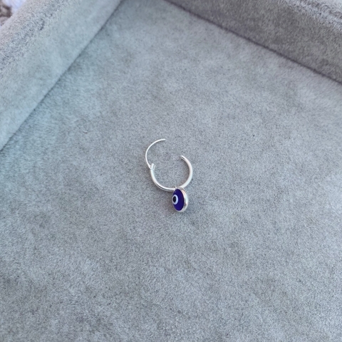 Argollita Ojo Azul - Plata 925 Y21.M - comprar online