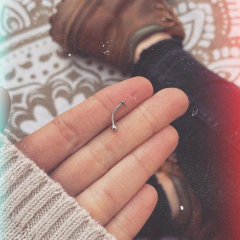 Barrita Curva Corazòn - Acero quirúrgico A16.R en internet