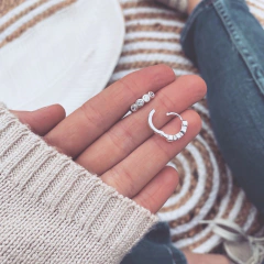 Aros Rajni Shine - Plata 925 Y2