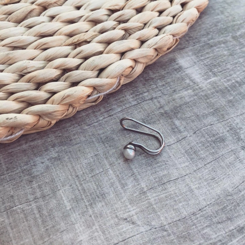 Cuff perla - Acero quirúrgico Y13 - comprar online
