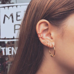 Aros Vechios Estrella Gold - Acero dorado X10.D - comprar online