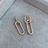 Aros Clack Eslabon Shine Gold - Acero dorado - F2