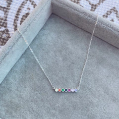 Collar Puntiluz Rainbow - Plata 925 Y21.i