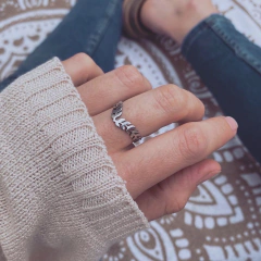 Anillo Enve Laurel - Acero quirúrgico Z14 - comprar online