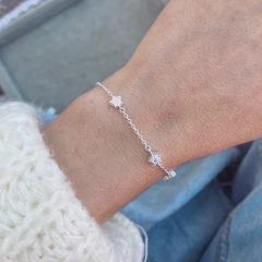 Pulsera Mix Estrellitas - Plata 925 W3 - comprar online
