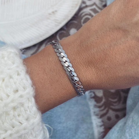 Pulsera Meline Text - Acero quirúrgico E20.A