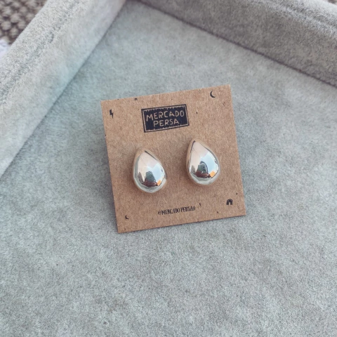 Aros Gota Chufi - Plata 925 A3