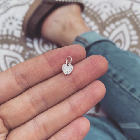 Dije Corazón cubic - Plata 925 W11.A