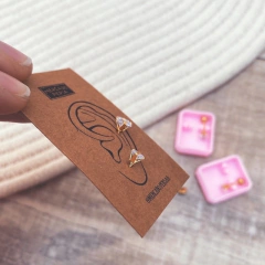 Abridores Geo Strass Cuadrado Gold - Acero Dorado Z7.L - comprar online