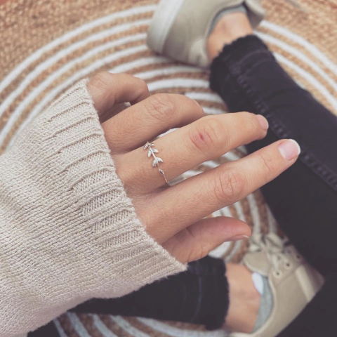 Anillo Lhaurel regulable - Plata 925 E16