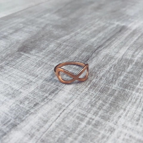Anillo Infinito Gold - Acero Dorado Z14 - comprar online