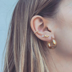 Cuff Pekhu Gold - Plata 925 Bañada en oro E7 - comprar online