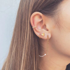 Aros Longui Gold - Acero dorado V1