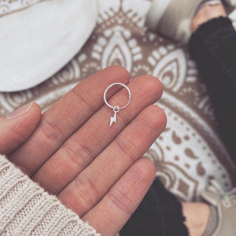 Argollita Rayulin - Plata 925 A12.N