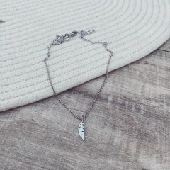 Collar Doble Beck PLuma - Acero quirúrgico P1 - comprar online