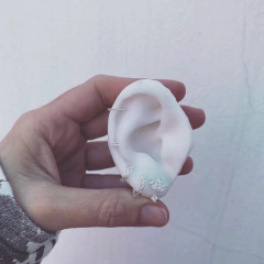 Aro Cuadri Strass Engarzado - Plata 925 A15.B en internet