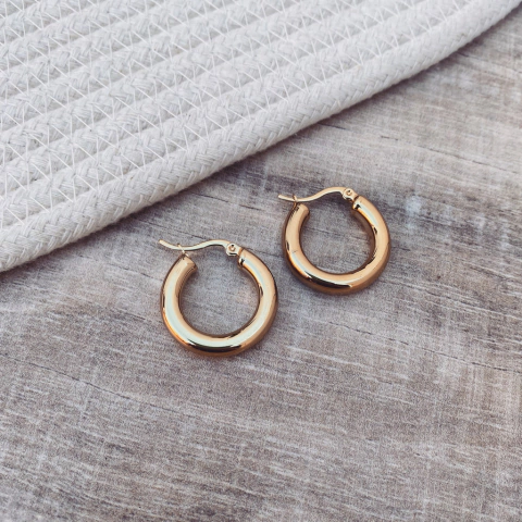 Aros Maloy Inflados Gold - Acero Dorado A2