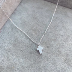 Collar Mini Cruz Shine - Plata 925 Y21.i - comprar online