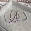 Packs 6 pulseras Pastel - Acerado Blanco L12