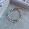Pulsera Links Shine Gold - Acero Dorado J10
