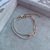 Pulsera Links Shine Gold - Acero Dorado J10