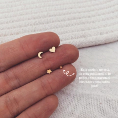 Piercing Nariz Formita Gold - Acero dorado Y9 - comprar online