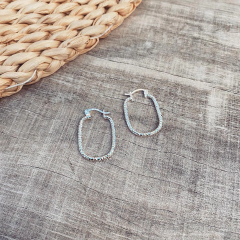 Aros Oruy Cuadrados - Plata 925 V22.A