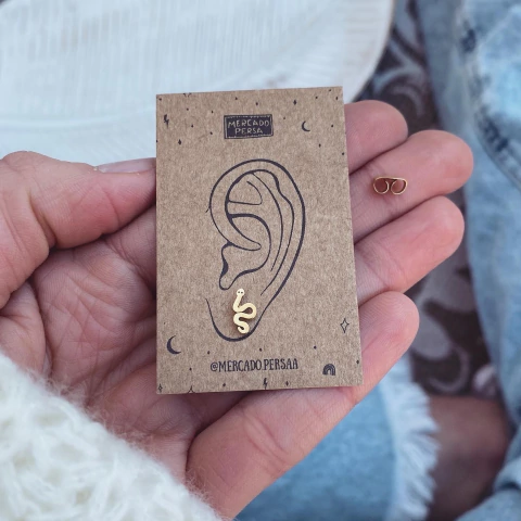 Aro Serpiente Flak Gold - Acero dorado W18.E