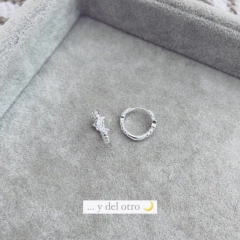 Aros 2 en 1 Galaxy - Plata 925 M25.D - comprar online