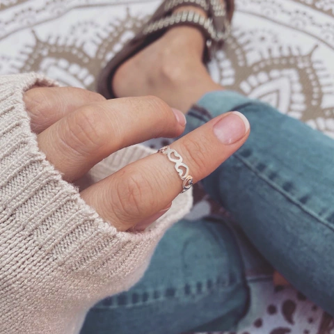 Coris plateado - Media falange o pie - Plata 925 W11.F