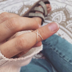 Media falange/Pie Cruzado - Plata 925 M31.H