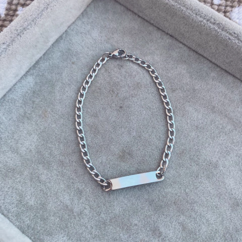 Pulsera Mehuni Chapita Fina - Acero quirúrgico A1 - comprar online