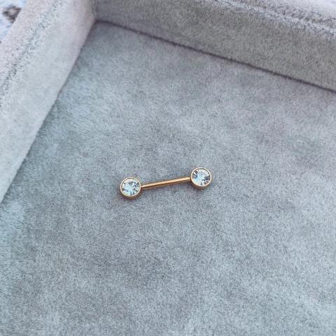 Navel/Pezón Dotsh Gold - Acero Dorado H8