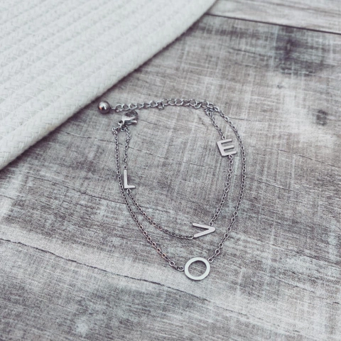 Pulsera Love - Acero quirúrgico F5