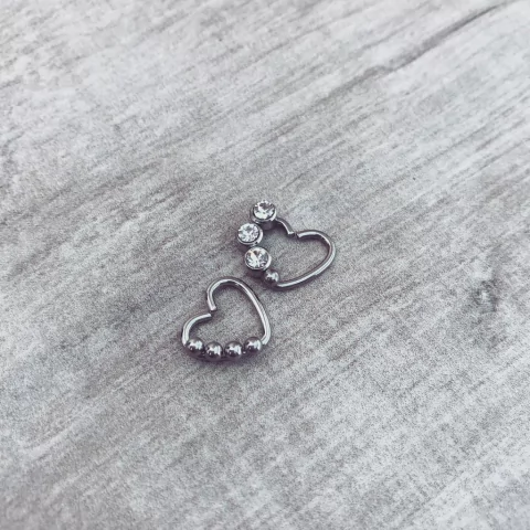 Aro Solitario Amor Strass - Acero quirúrgico X8.E - comprar online