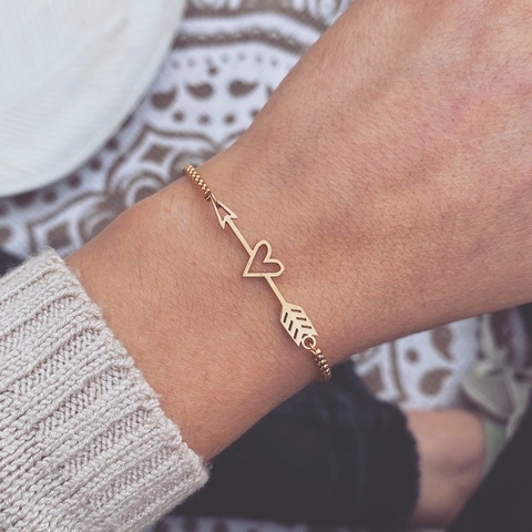 Pulsera Cupido gold - Acero Dorado R6 - comprar online